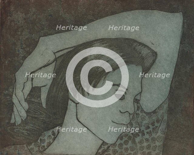 Woman with Arm on Head, ca.1935 - 1943. Creator: Unknown.