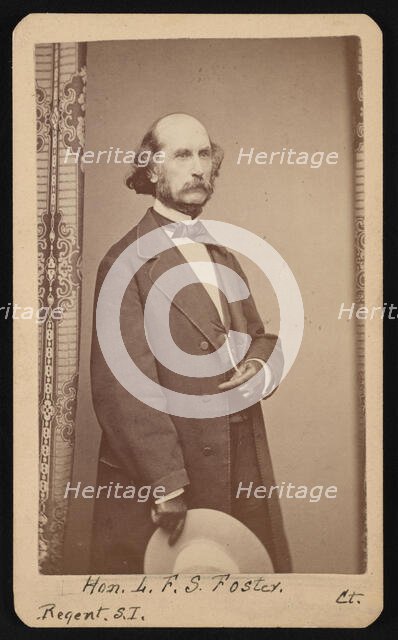 Portrait of LaFayette Sabine Foster (1806-1880), Between 1871 and 1880. Creator: William H Jennings.