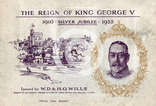 The Reign of King George V, Silver Jubilee, cigarette card collectors book, c1935. Artist: Unknown