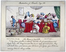 'The board of Red cloth, City ladies admitted if extreemly Rich...', 1827.      Artist: SW Fores