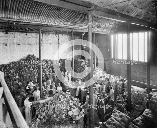 Storage area, Hampton's Munitions Works, Lambeth, London, 1914-1918. Artist: Bedford Lemere and Company
