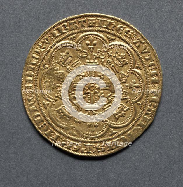 Noble (reverse), 1351. Creator: Unknown.