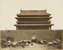 Imperial Building behind High Wall, 1860. Creator: Felice Beato.