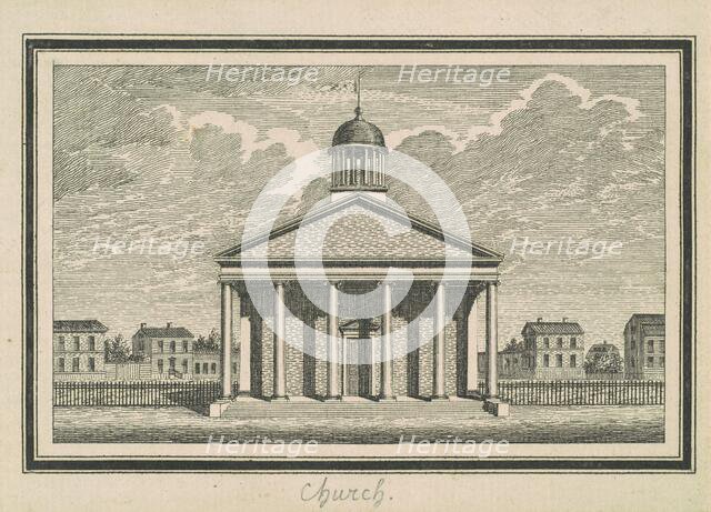 Esperanza, Church, 1795. Creator: Charles Balthazar Julien Févret de Saint-Mémin.