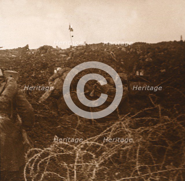 Attack, Les Éparges, northern France, 1915. Artist: Unknown.