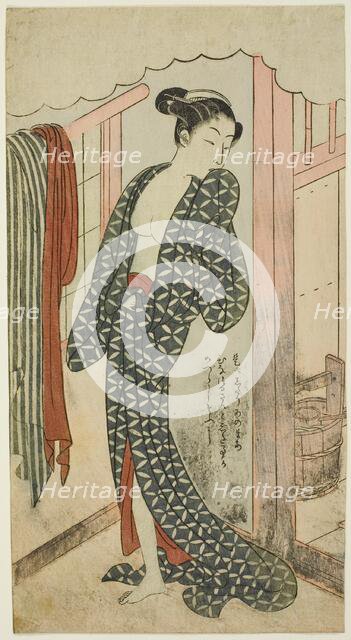 Woman in a Bathhouse, c. 1769/70. Creator: Suzuki Harunobu.