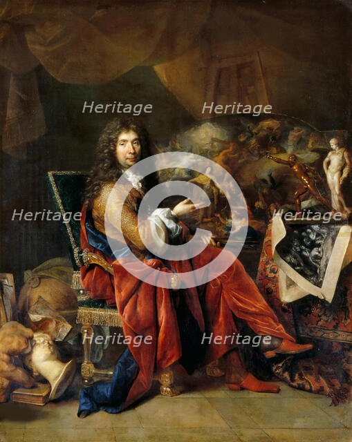 Portrait of Charles Le Brun (1619-1690), ca 1683-1685. Creator: Largillière, Nicolas, de (1656-1746).