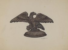 Cast Iron Eagle, c. 1937. Creator: Austin L. Davison.