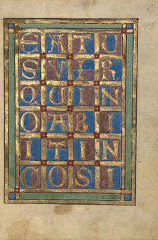 Decorated Incipit Page; Psalter, about 1240-1250. Creator: Unknown.