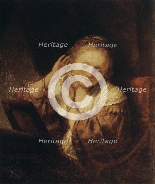 'Young Woman with Earrings', 1657. Artist: Rembrandt Harmensz van Rijn    