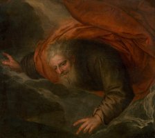 God the Father on a Cloud - Fragment of Altarpiece, around 1700. Creator: Unknown.