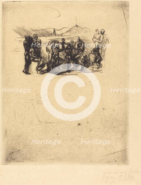 La Ronde, probably 1883. Creator: Auguste Rodin.