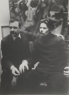 Akseli Gallen-Kallela and Maxim Gorky in Helsinki, c. 1905.