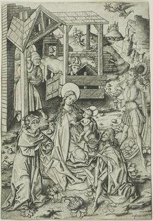 The Adoration of the Magi, 1460-65. Creator: Master ES.