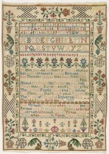 Sampler, 1803. Creator: Unknown.