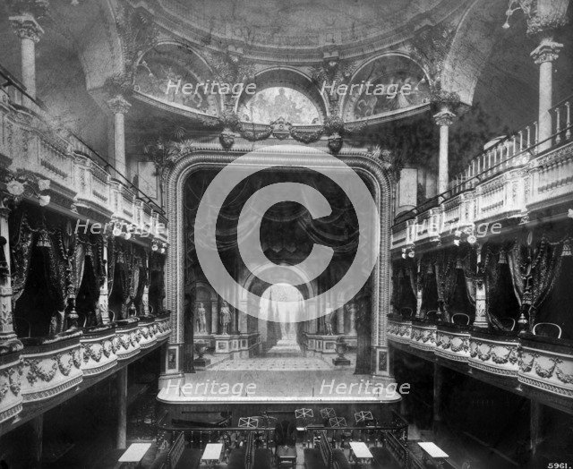 London Pavilion Theatre, Piccadilly Circus, Westminster, London, 1885. Artist: Henry Bedford Lemere.