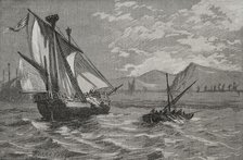 The Catalan-Aragonese squadron in Salou, Conquest of Majorca by King James I (1208-1276), 1890.  Creator: Joan Serra y Pausas.