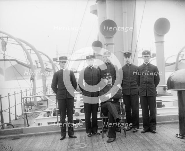 U.S.S. Newark, junior officers, between 1891 and 1901. Creator: Unknown.