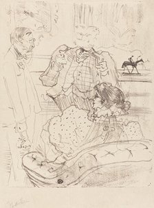 Rosmersholm; Le Gage, 1898. Creator: Henri de Toulouse-Lautrec.
