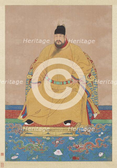 Portrait of the Hongxi Emperor (1378-1425). Creator: Chinese Master.