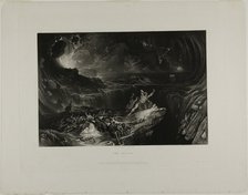 The Deluge, from Illustrations of the Bible, 1831. Creator: John Martin.