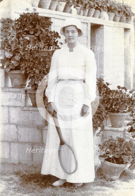 Portrait of Marie-Louise Flygare (g. Lundberg) in Persia 1913-14.  Creator: Harald Lundberg.