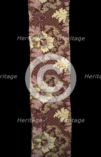 Carpet Fragment, United States, 1870s. Creator: Unknown.