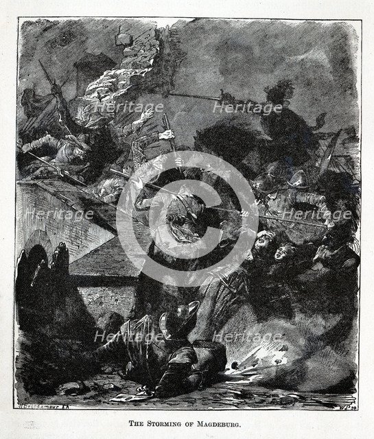 The Storming of Magdeburg, 1882. Artist: Brend'amour, Richard (1831-1915)