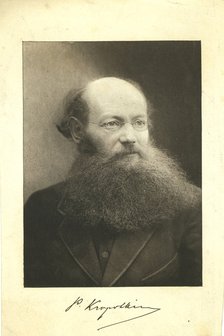 Portrait of Count Peter (Pyotr) Alexeyevich Kropotkin (1842-1921).