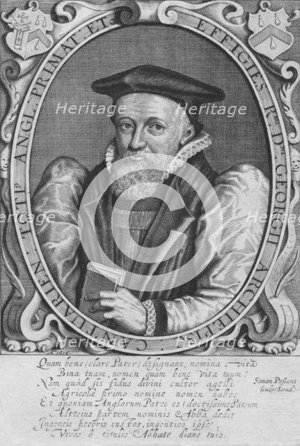 'Effigies R.Mi D.Ni Georgii Archiepisc: Cantuarien: Toti Angl: Primat: Etc', 1616. Artist: Simon de Passe.