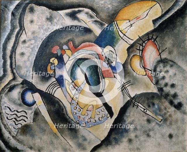 A black Stroke, 1920. Artist: Kandinsky, Wassily Vasilyevich (1866-1944)