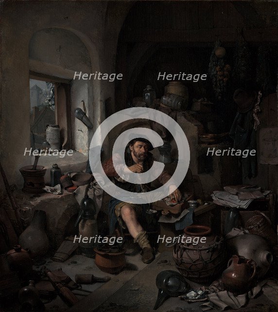 The Alchemist, 1663. Artist: Bega, Cornelis Pietersz. (1631/2-1664)