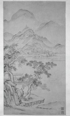 River and Mountain Landscape, Ming dynasty (1368-1644). Creator: Xiang Shengmo.