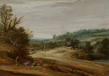 Dune Landscape with a Country Road, c1625-1635. Creator: Pieter Dircksz Santvoort.