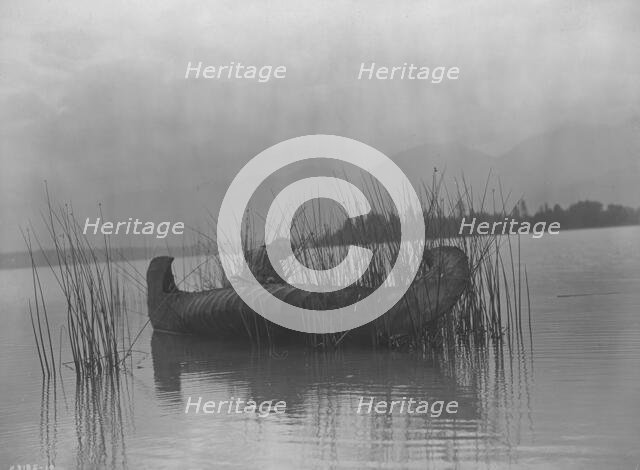 The rush gatherer-Kutenai [A], c1910. Creator: Edward Sheriff Curtis.