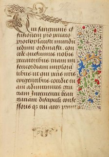 Decorated Text Page; Prayer Book of Charles the Bold, 1469. Creator: Nicolas Spierinc.