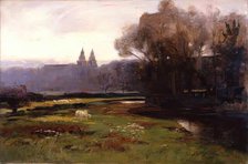 Old Aberdeen from the South-West, 1875-1899. Creator: James Coutts Michie.