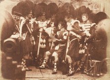 The 42nd Gordon Highlanders, Edinburgh Castle, 1843-47. Creators: David Octavius Hill, Robert Adamson, Hill & Adamson.