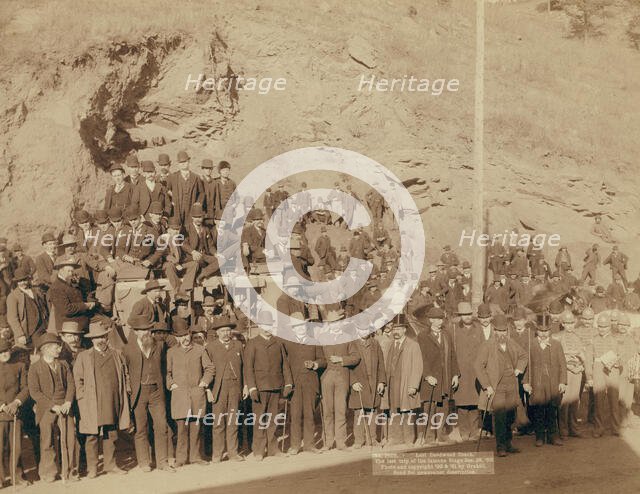 Last Deadwood Coach The last trip of the famous Stage Dec 28, '90, 1890. Creator: John C. H. Grabill.