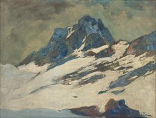 The Tatras in winter, 1925-1935. Creator: Karol Polónyi.