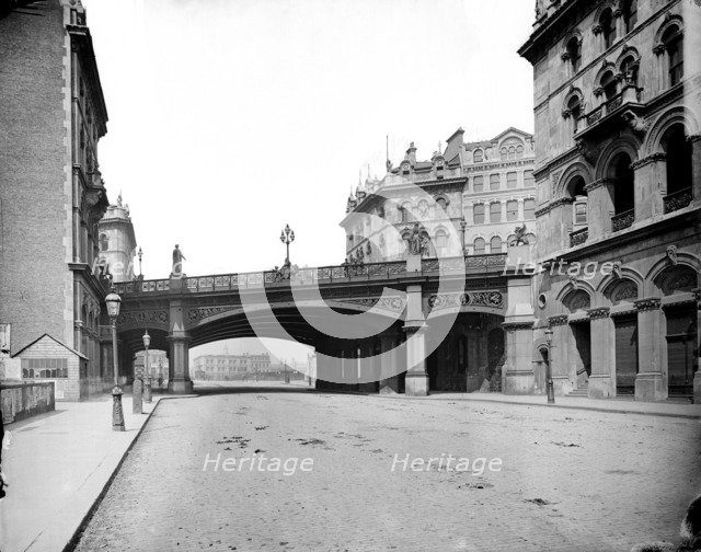Holborn Viaduct, City of London, c1870-1900. Artist: York & Son