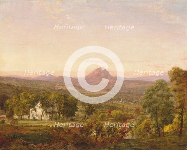 Autumn Landscape, Sugar Loaf Mountain, Orange County, New York, ca. 1870-75. Creator: Jasper Francis Cropsey.