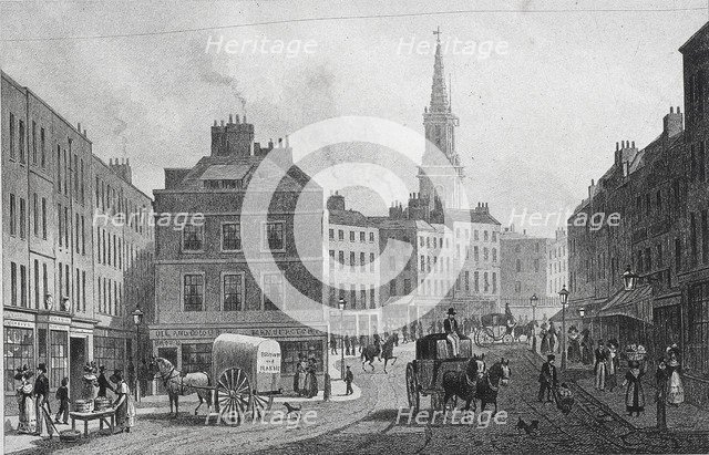 Broad Street, Bloomsbury, London, 1831. Artist: William Woolnoth