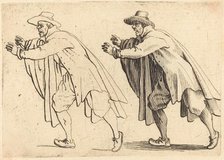 Man Moving Abruptly, c. 1617. Creator: Jacques Callot.