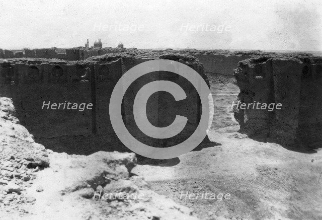 Samarra city from the Malwiya tower, Mesopotamia, 1918. Artist: Unknown