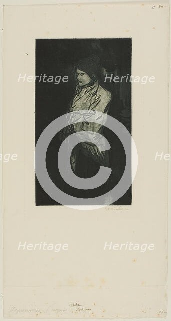 First Little Night Piece, 1898. Creator: Theophile Alexandre Steinlen.