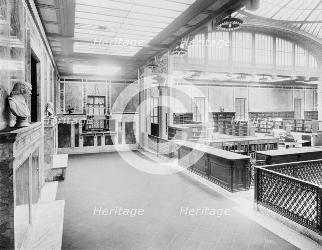 Circulating library, the New York Public Library, c.between 1910 and 1920. Creator: Unknown.