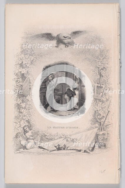 The Schoolmaster from The Songs of Béranger, 1829. Creator: Jean Ignace Isidore Gerard.