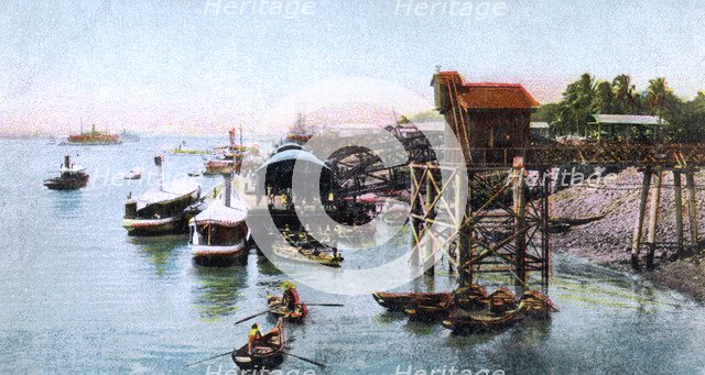 Rangoon Harbour, Myanmar, c1900s. Artist: Unknown