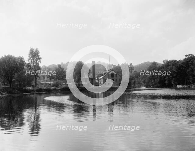 Smith Paper Mill (Columbia Mill, where first wood pulp paper was made), Lee, Mass., (c1911?). Creator: Unknown.